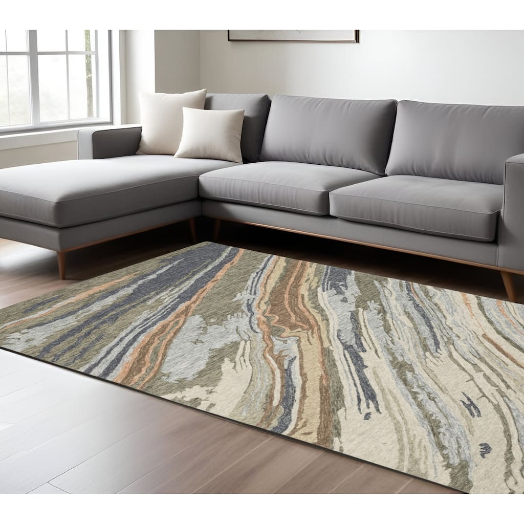 HomeRootsAbstract Modern Rectangle Area Rug