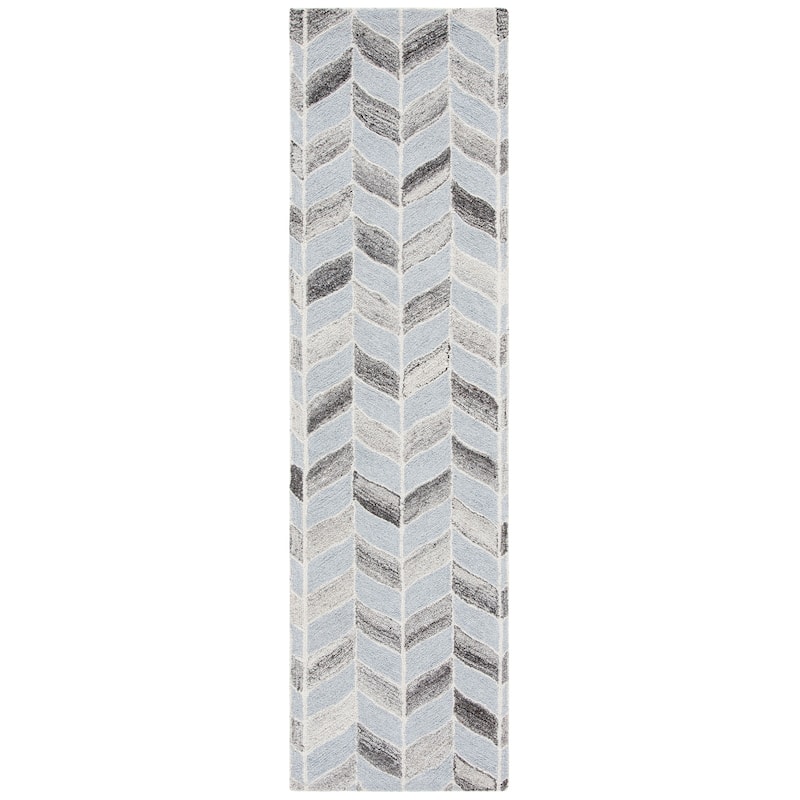 SAFAVIEH Handmade Abstract Jeltsje Chevron Wool Rug
