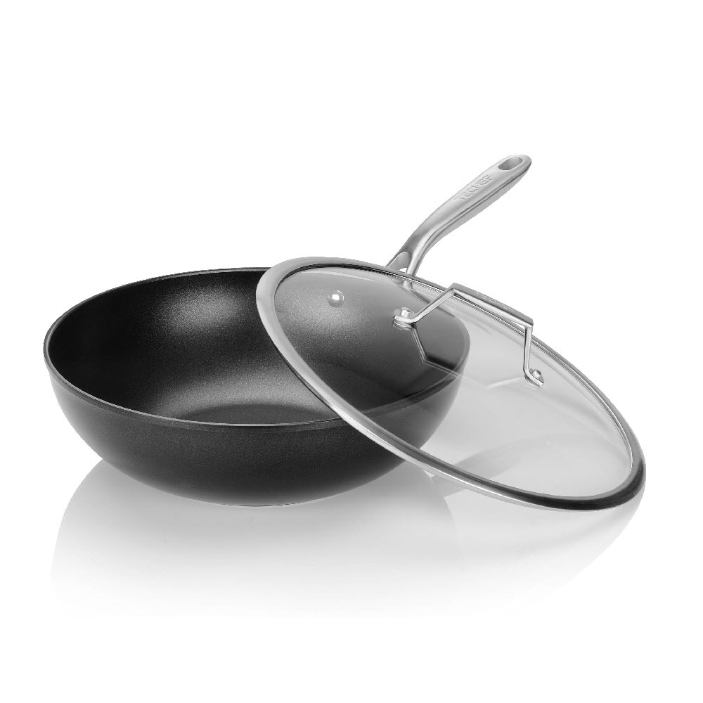 TECHEF Onyx Collection - 12 Inch Wok/Stir-Fry Pan with Cover - On Sale -  Bed Bath & Beyond - 34159394
