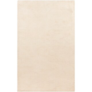 Hand-Woven Sutherlin Plush Shag Solid Color New Zealand Wool Area Rug