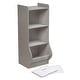 preview thumbnail 4 of 10, Badger Basket Upright Storage Nook with Reversible Basket - Woodgrain Gray