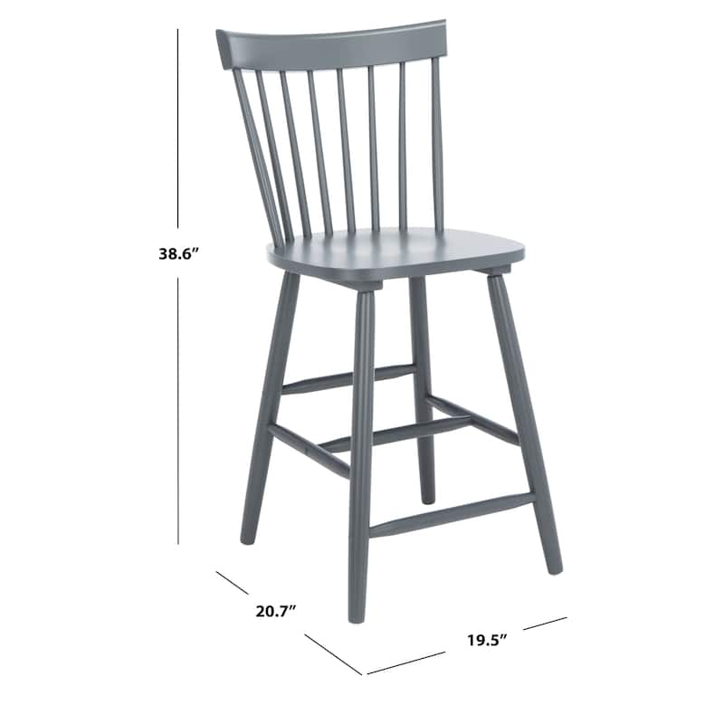 SAFAVIEH Providence 24-inch Spindle Farmhouse Counter Stools (Set of 2). - 20" W x 21" D x 39" H