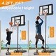 preview thumbnail 3 of 5, Basketball Hoop Outdoor 4.2-10ft Adjustable Portable Basketball Goal
