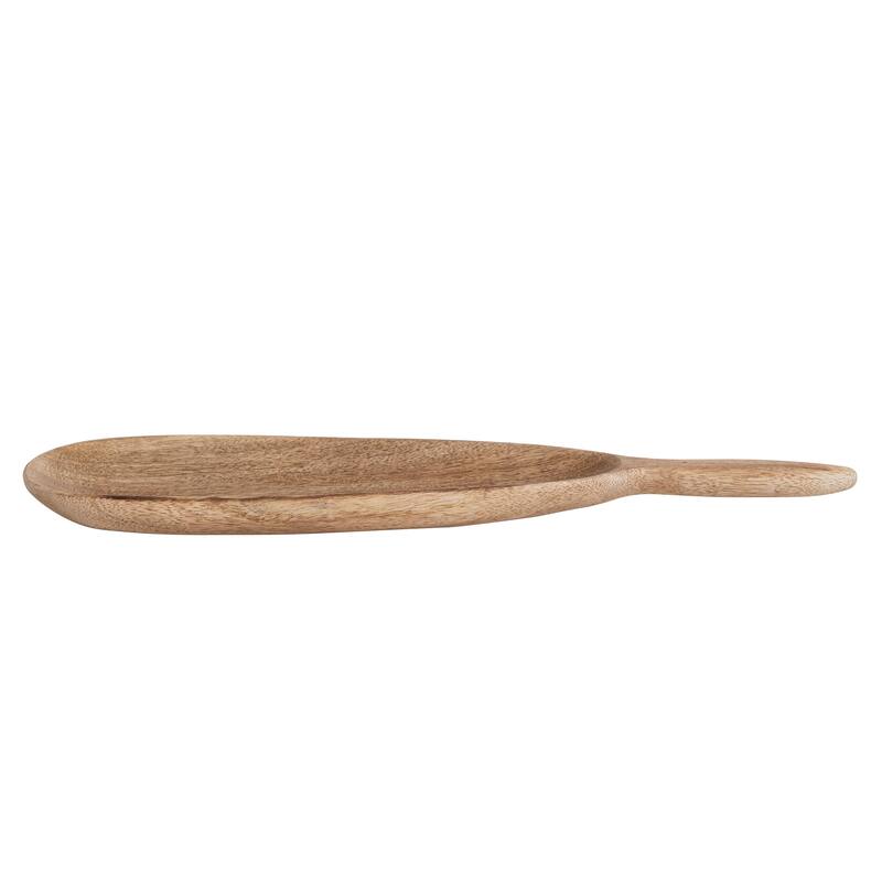 Wood Serving Tray with Handle - 14.0"L x 3.0"W x 1.0"H