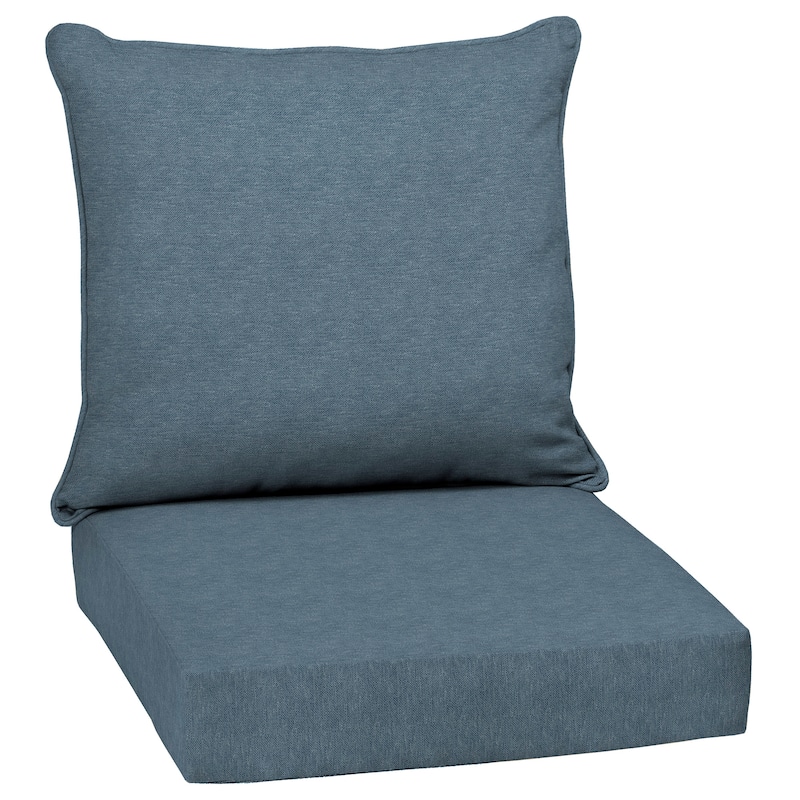 ARDEN Denim Alair Outdoor Deep Seat Cushion Set - 24 W x 24 D in.