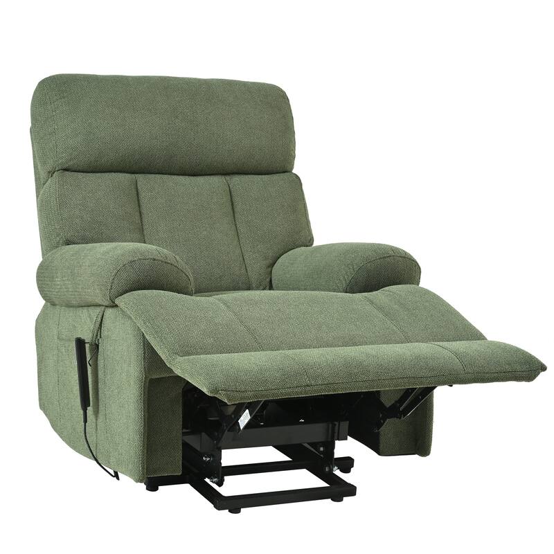 Oversized Power Lift Recliner Chair, Electric Recliner with Remote Control & Side Pocket, Home Theater Lazy Boy Sofa Chair