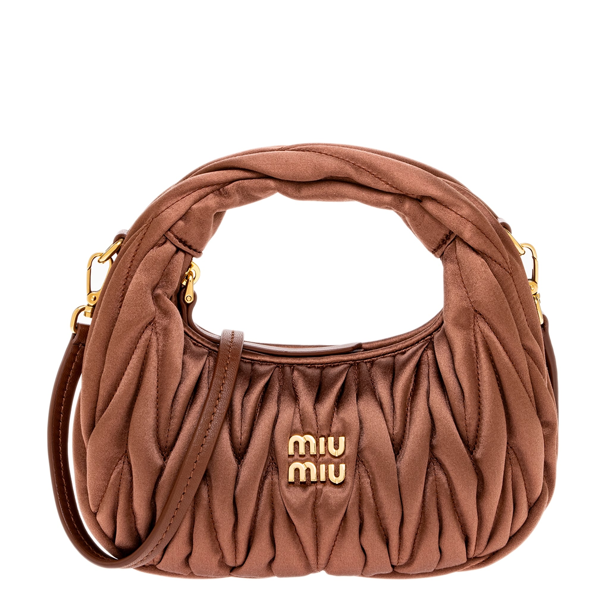 Miu Miu Wander Matelassé Satin Mini Bag