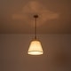 preview thumbnail 30 of 91, Mid Century 4-Light Conical Fabric Shade Lantern Pendant Ambient Light