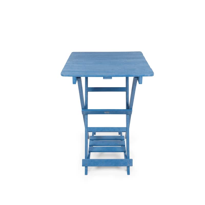 Patagonia Fully Assembled All-Weather Recycled HDPE Outdoor Folding Bar table