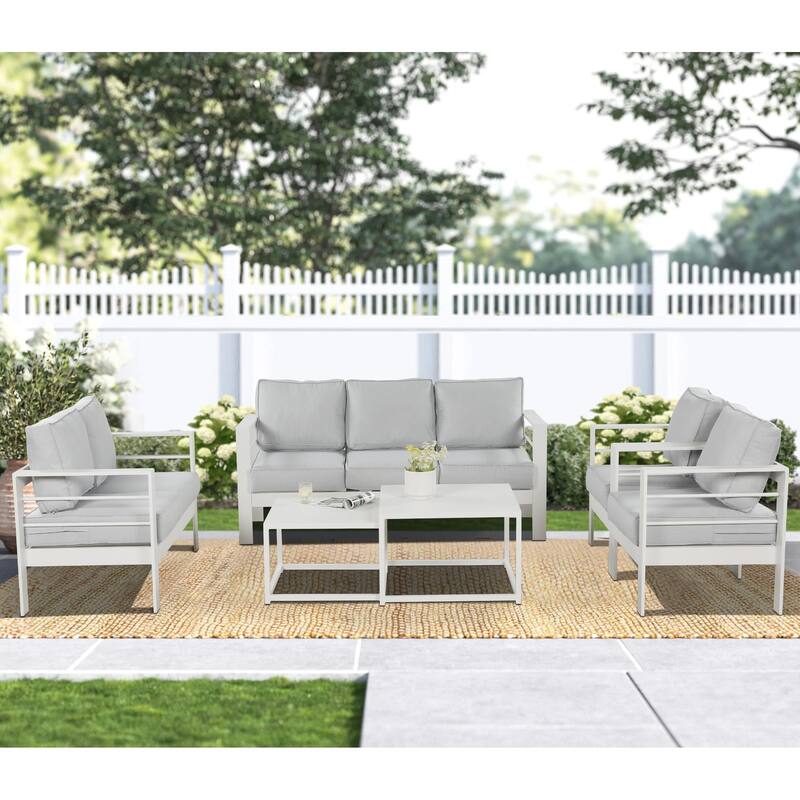 Royalcraft 6 pcs Aluminum Outdoor Patio Conversation Set