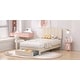 preview thumbnail 39 of 46, VECELO Kids Bed Frame, Plantform Beds with Storage Drawer, Height Adjustable Upholstered Bed, Twin Size Bed Set of 2