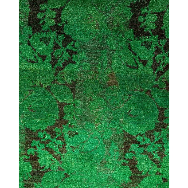 Contemporary Overdyed Wool Hand Knotted Area Rug - 2' 9" x 4' 1"