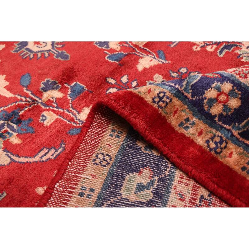 ECARPETGALLERY Hand-knotted Andelz Red Wool Rug - 3'1 x 10'2