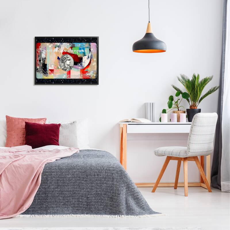 Stupell Credit Card on Framed Giclee Art Design by Ziwei Li
