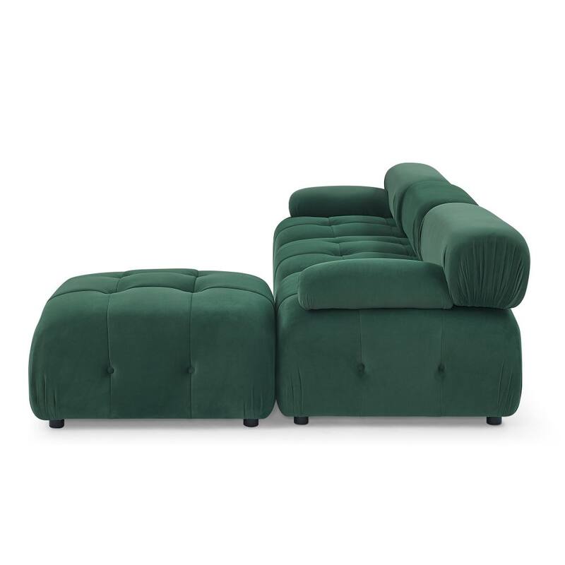 Abrihome Modular Sectional Sofa with Reversible Ottoman