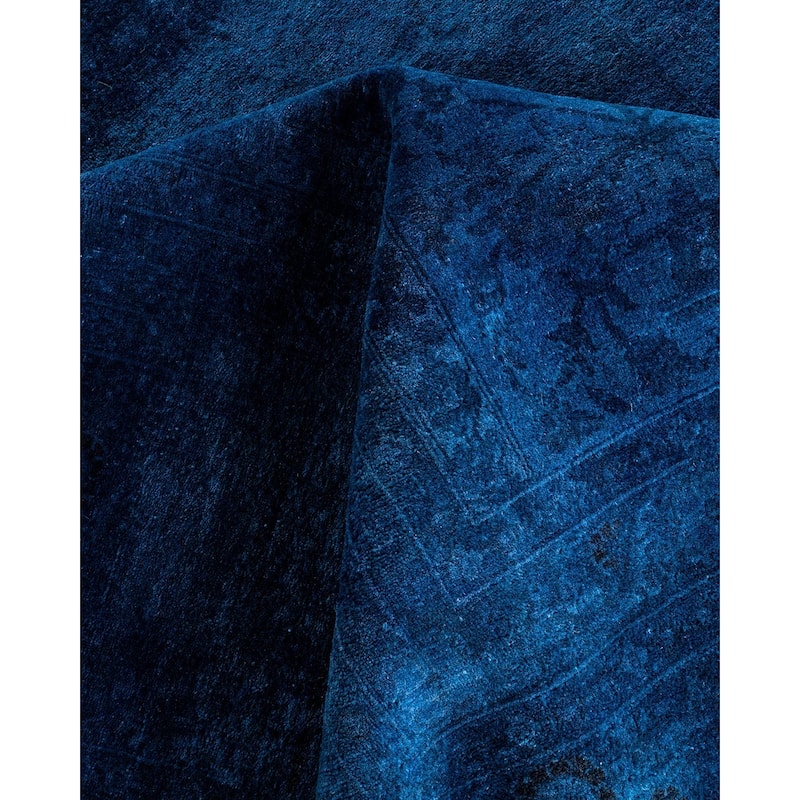 Contemporary Overdyed Wool Hand Knotted Area Rug - 10' 2" x 13' 6"