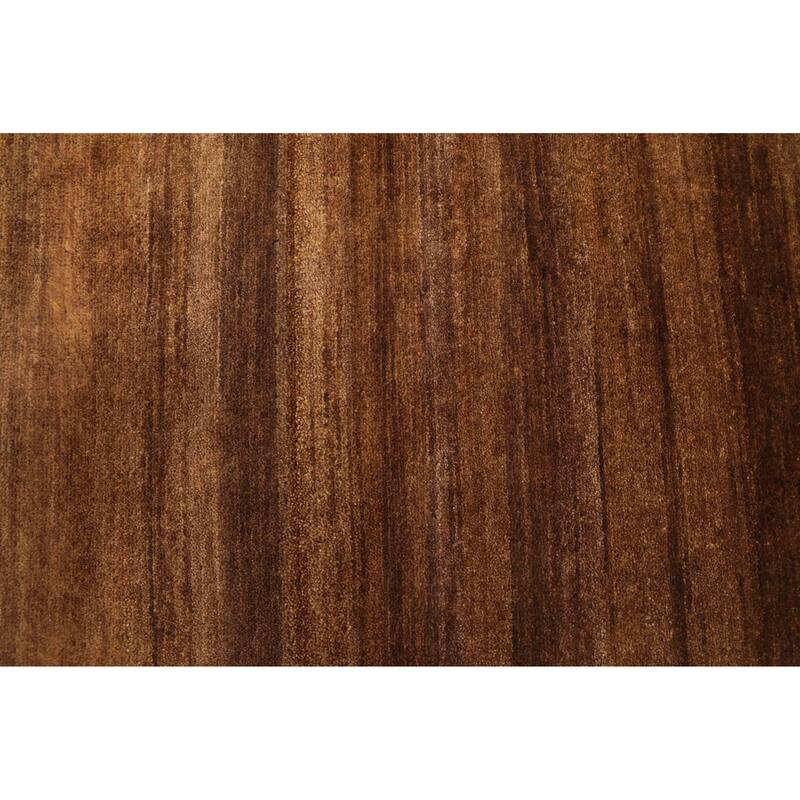 ECARPETGALLERY Hand-knotted Pak Finest Gabbeh Brown Wool Rug - 4'1 x 5'10