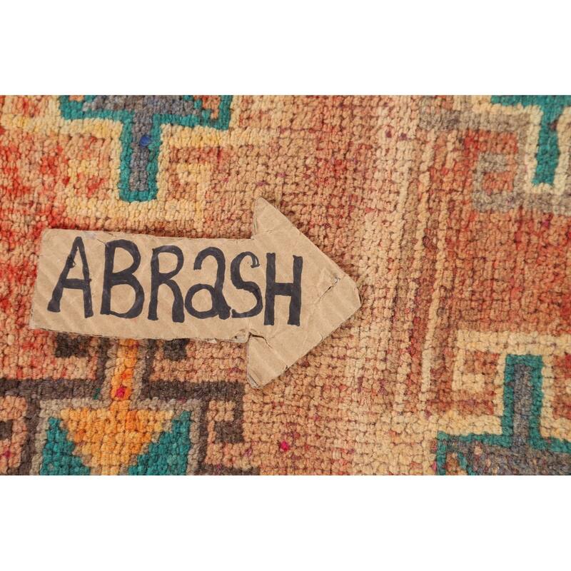 Geometric Shiraz Persian Accent Rug Hand-Knotted Wool Carpet - 4'4" x 6'4"