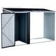 preview thumbnail 1 of 2, Firewood Storage Shed Outdoor Firewood Storage Rack Storage Shed With Log Holder Firewood Shelter For Patio dark gray
