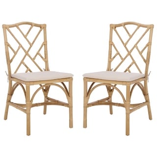 SAFAVIEH Home Chadale Rattan Dining Chair - 23"W x 18"D x 38"H
