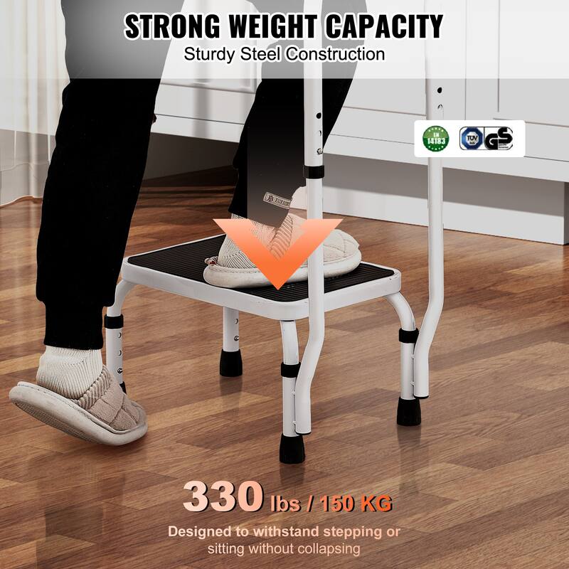 Step Stool Non-Slip Sturdy Step Ladders for Office, RVs, Pets, Bathrooms,Bedrooms