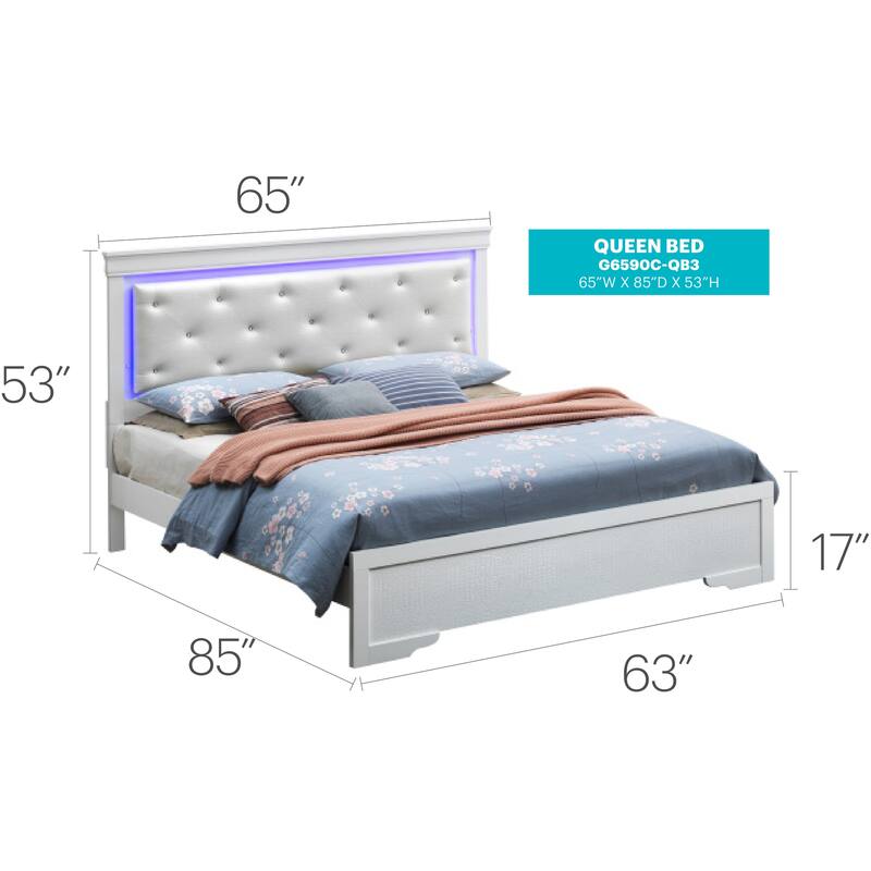 Full Size Traditional Platform Bed with Sturdy Particle Board Construction and Easy Assembly