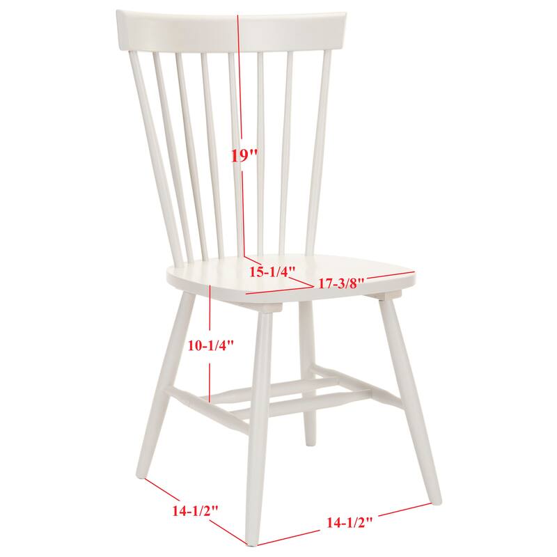 SAFAVIEH Suhair Spindle Farmhouse Dining Chair (Set of 2) - 20.5" x 21" x 36" - 21"W x 21"D x 36"H