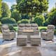 Option Grey Wicker Gray Cushion