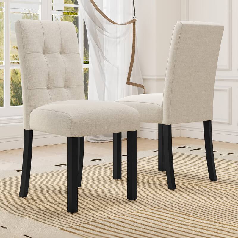 Set of 4 Tufted Dining Chairs, Accent Chair for Kitchen Dining Room