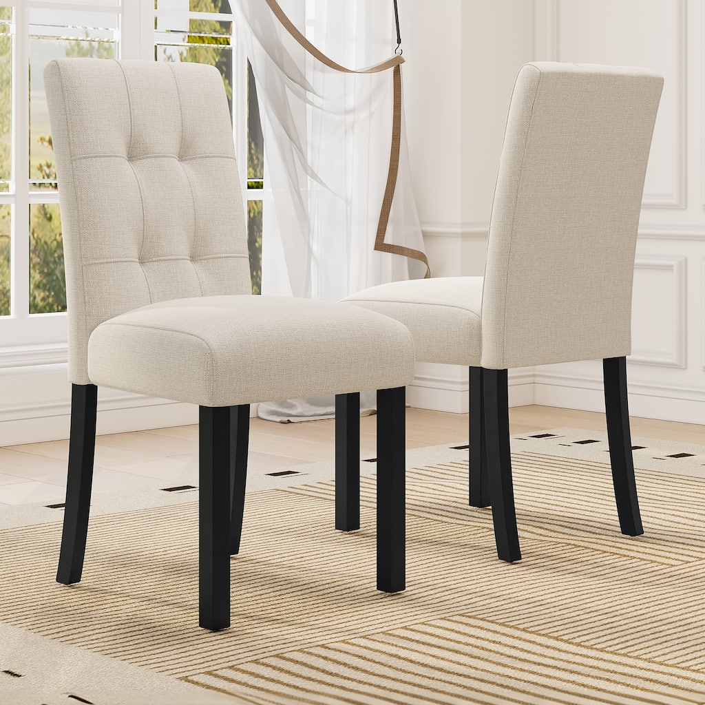 Set of 4 Tufted Dining Chairs, Accent Chair for Kitchen Dining Room