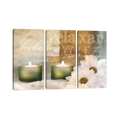 iCanvas "Relaxation I" by Patricia Pinto 3-Piece Canvas Wall Art Set