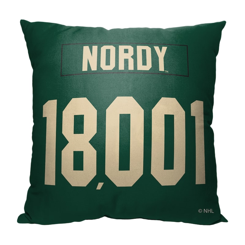 NHL Mascot Love Minnesota Wild 18 Inch Throw Pillow