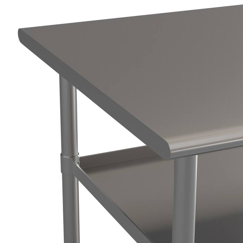 NSF Certified Commercial 18-Gauge Stainless Steel Work and Prep Table