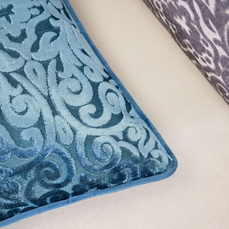 Homey Cozy Cut Velvet Throw Pillow Cover & Insert