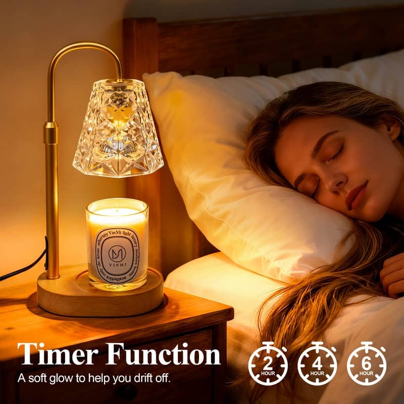 Candle Warmer Lamp with Timer, Wax Melt Warmer for Scented Jar