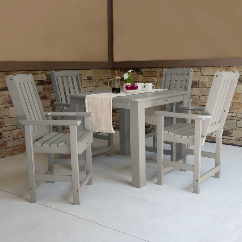 Lehigh 5-piece Outdoor Counter Height Dining Set - 42" x 42" Table