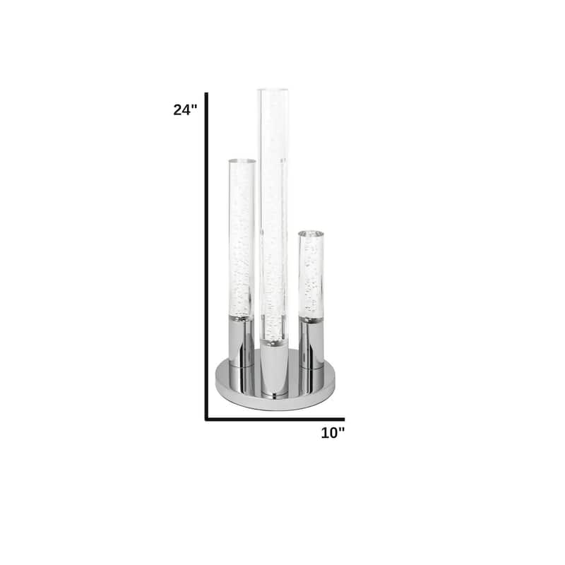 Crystal Cylinders LED Table Lamp