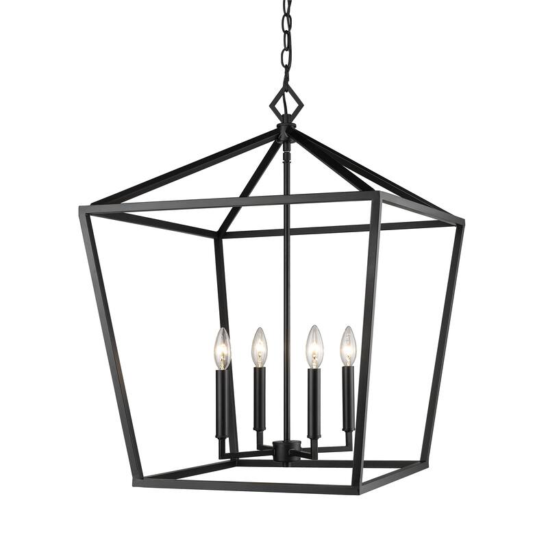 Millennium Lighting 30 Inch 4 Light Pendant Fixture - Matte Black