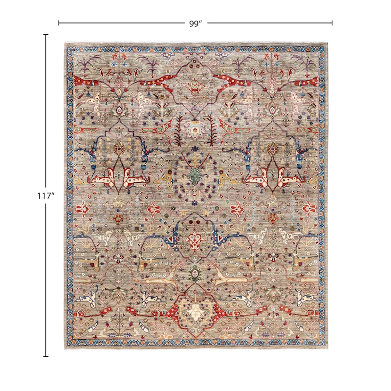 Serapi One-of-a-Kind Hand-Knotted Area Rug - Brown - 8' 3" x 9' 9"