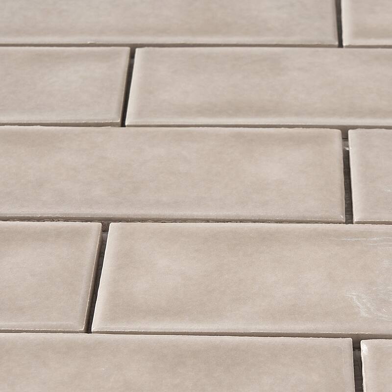 Forio 2" x 6" Brick Glossy Porcelain Mosaic Tile