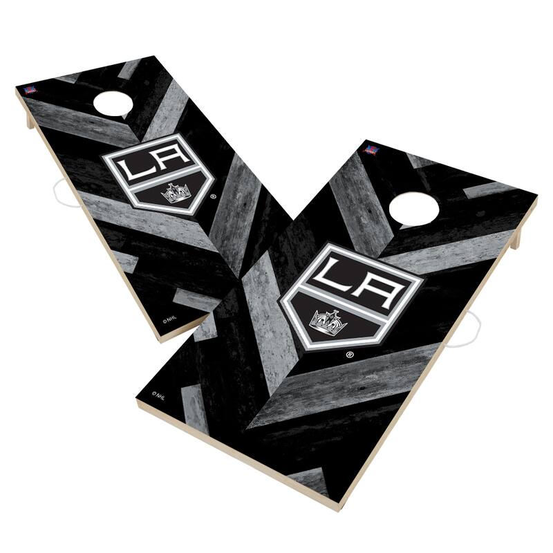 Los Angeles Kings NHL Cornhole Board Set - Include LED Lights