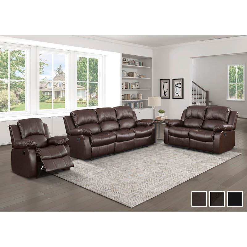 Lucca 3-Piece Reclining Living Room Set