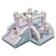 preview thumbnail 3 of 7, Kids Bounce House with Slide and 2 Boxing Columns Bouncy Castle for Party without Blower - 119" x 105" x 73"