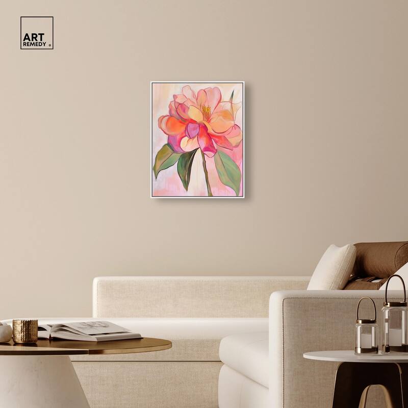 Softly Unfurling II Canvas by Art Remedy