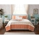 preview thumbnail 60 of 102, Madison Park Dawn 6 Piece Cotton Percale Quilt Set with Throw Pillows Coral - King