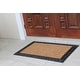 preview thumbnail 12 of 11, A1 Home Collections Natural Rubber And Coir Molded Hand-finished Doormat 30"X48"