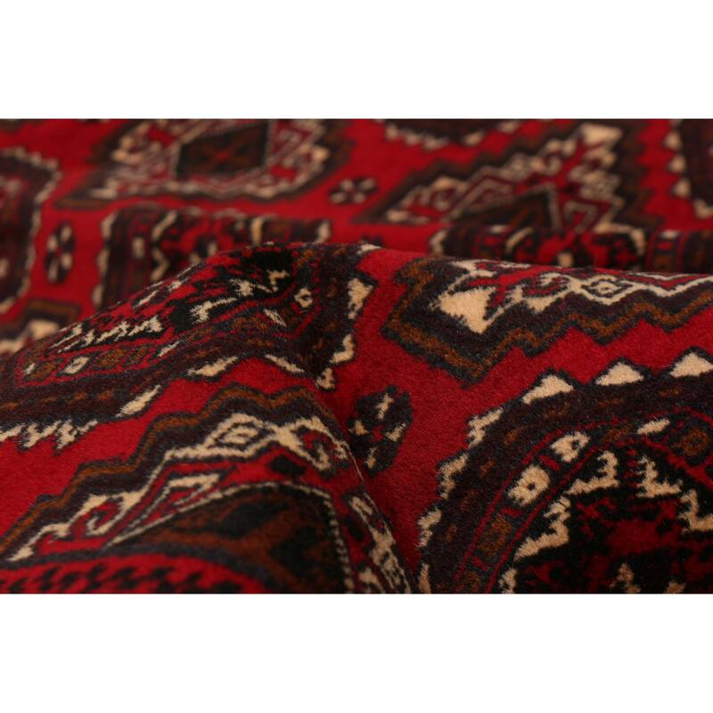 Teimani Red Rug 3'7" x 6'5" - 3'7 x 6'5