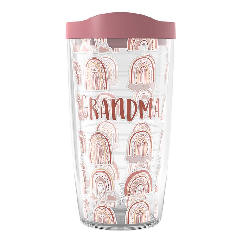 Tervis BOHO Rainbow Grandma Made in USA Double Walled Insulated Travel Tumbler, Grandma - 16oz - 16oz