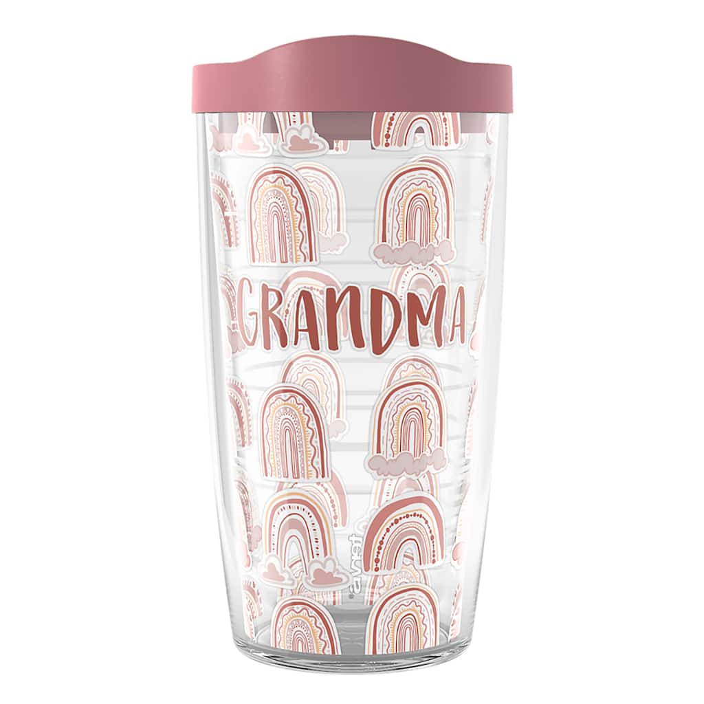 Tervis BOHO Rainbow Grandma Made in USA Double Walled Insulated Travel Tumbler, Grandma - 16oz
