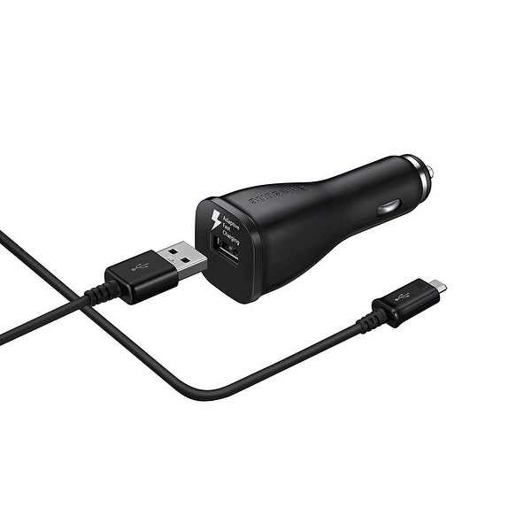 Samsung Adaptive Fast Charging Vehicle Car Charger - For S7/S6/Note 4/5/Edge (US Retail Packing)